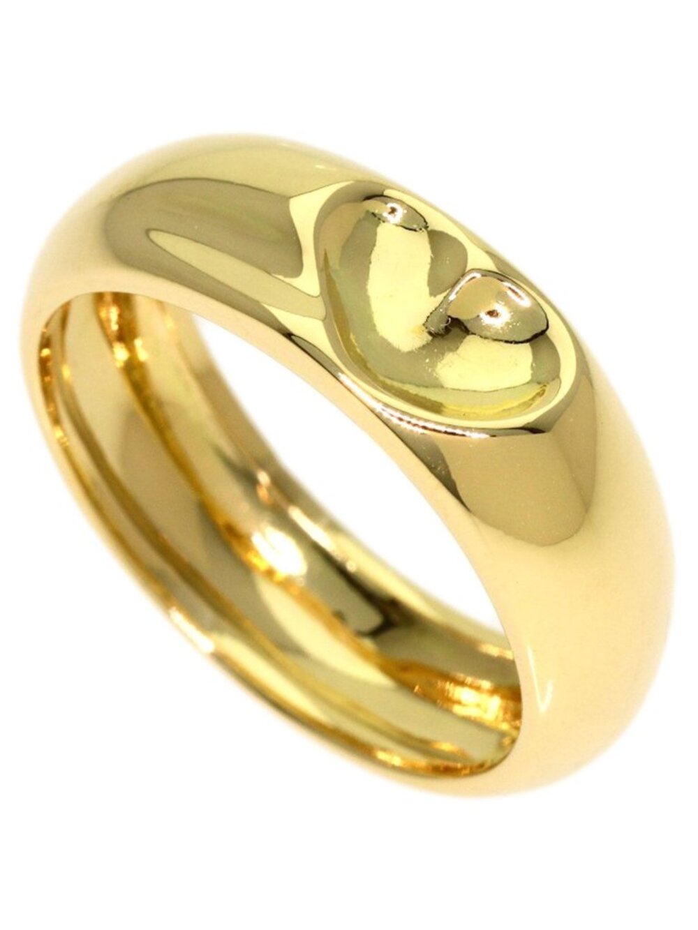 Tiffany & Co Full Heart Ring 18k Yellow Gold